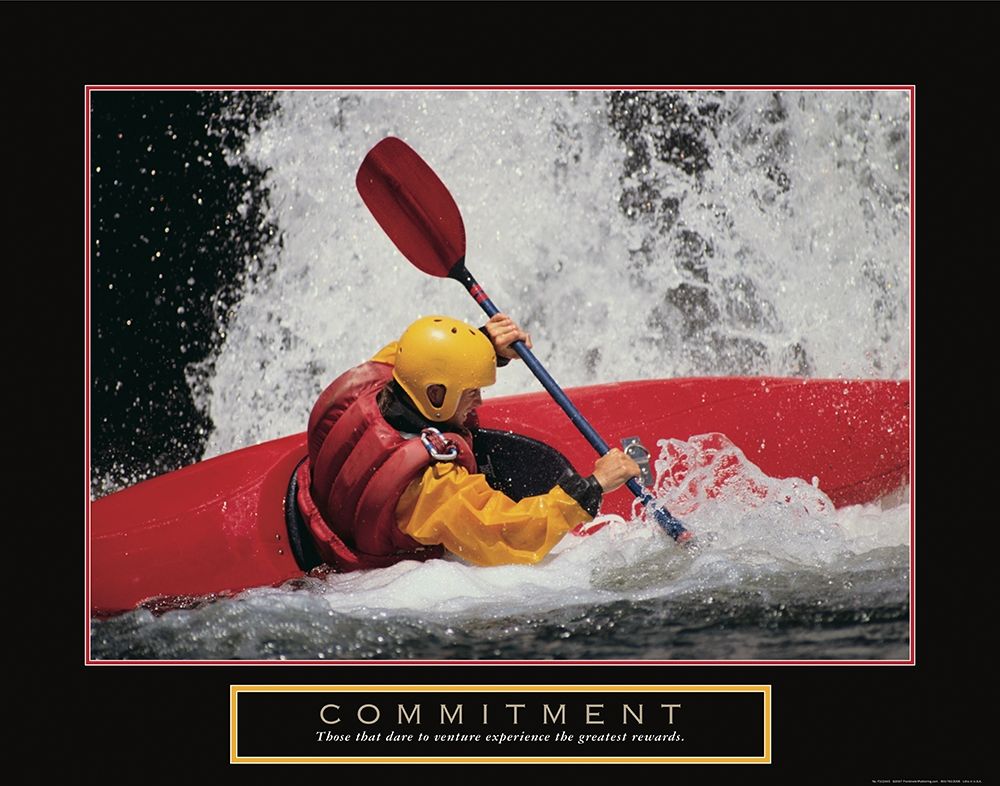 Wall Art Painting id:244455, Name: Commitment - Kayaker, Artist: Frontline