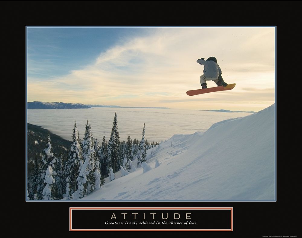 Wall Art Painting id:243793, Name: Attitude - Snowboarder, Artist: Frontline