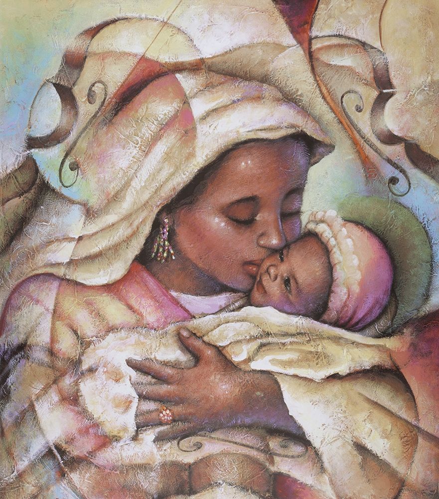 Wall Art Painting id:335723, Name: Mother and Child, Artist: Unknown