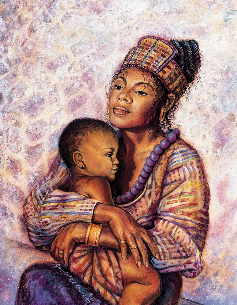 Wall Art Painting id:332570, Name: Mother and Child, Artist: Unknown