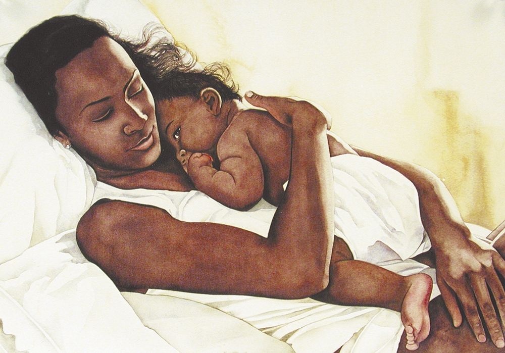 Wall Art Painting id:336744, Name: Mother and Child, Artist: Unknown