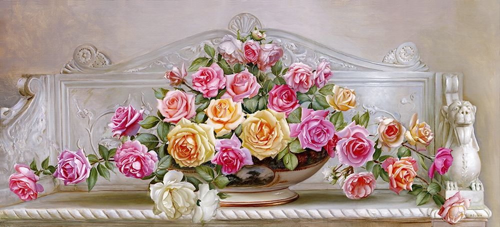 Wall Art Painting id:255857, Name: Crimean roses, Artist: Buzin, Igor