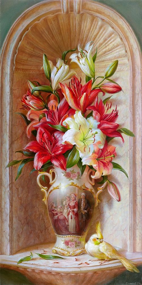 Wall Art Painting id:255876, Name: Lilies, Artist: Dandorf, Olga