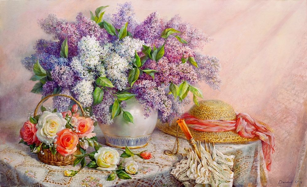 Wall Art Painting id:255882, Name: Lilac scent, Artist: Dandorf, Olga