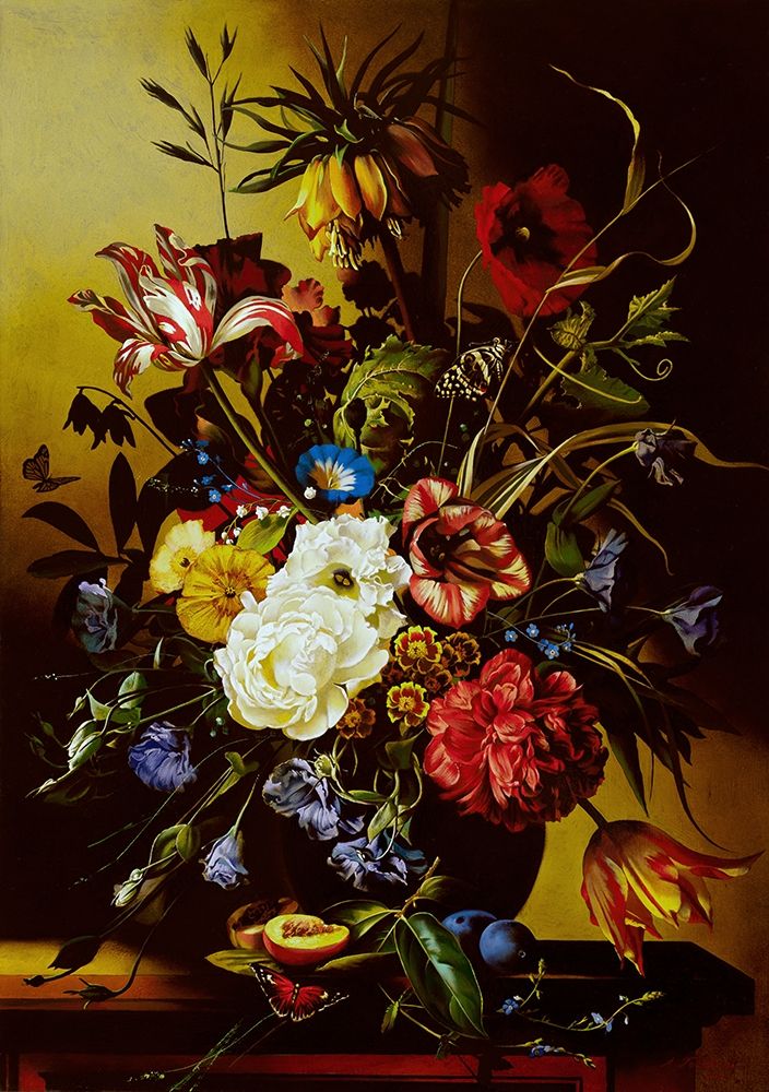 Wall Art Painting id:261031, Name: Still-life with flowers, Artist: Golovin, Konstantin