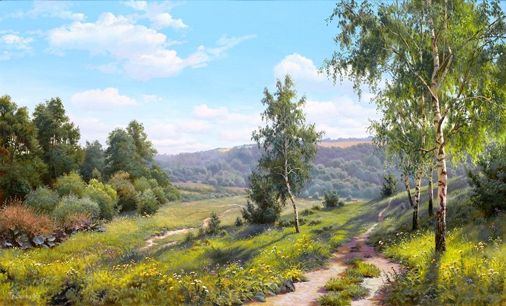 Wall Art Painting id:255757, Name: Path in the forest , Artist: Prishchepa, Igor
