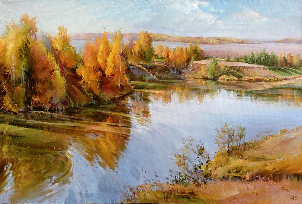 Wall Art Painting id:255823, Name: Autumn palette, Artist: Romanov, Roman