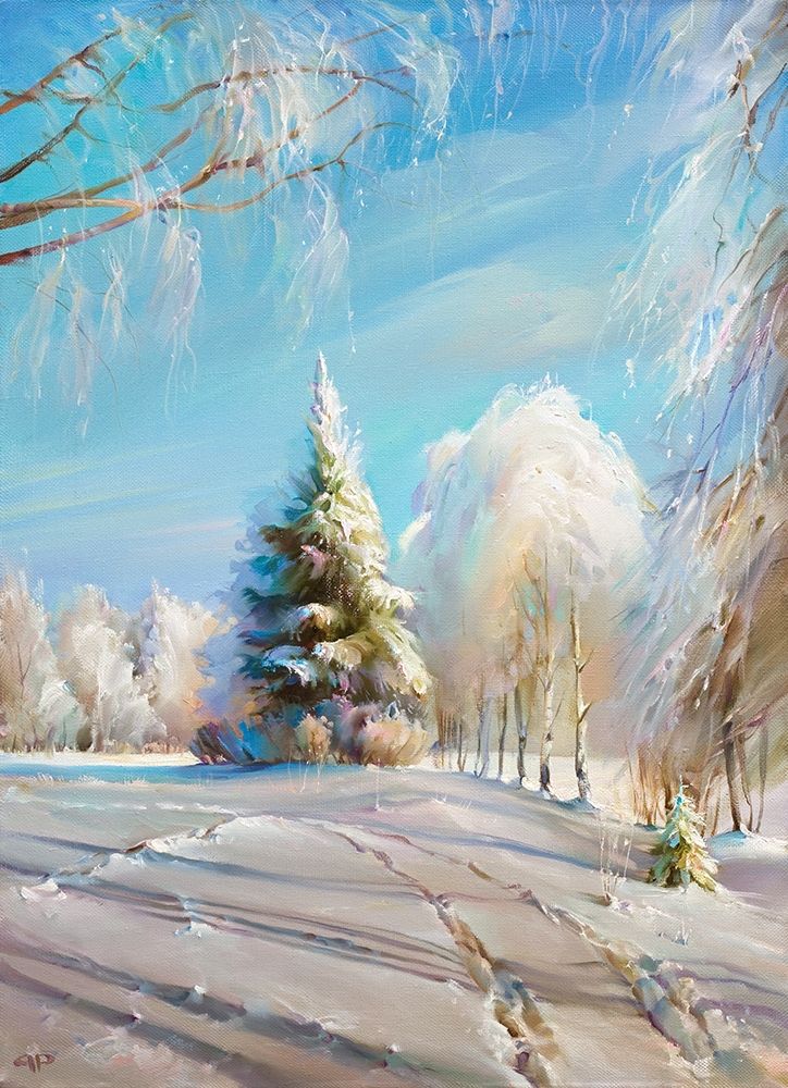 Wall Art Painting id:255788, Name: Winter day, Artist: Romanov, Roman