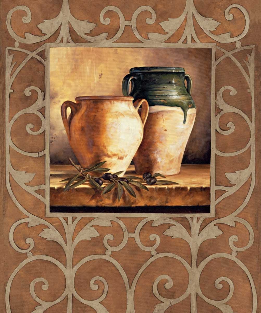 Wall Art Painting id:315397, Name: Vases with Olives, Artist: Gonzales, Andres