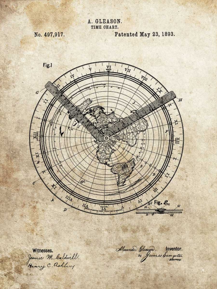 Wall Art Painting id:318148, Name: Time Chart - 1893, Artist: Sproul, Dan