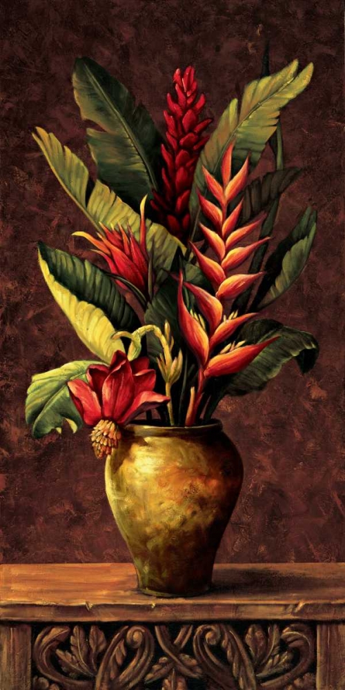 Wall Art Painting id:315927, Name: Tropical Arrangement I, Artist: Eduardo