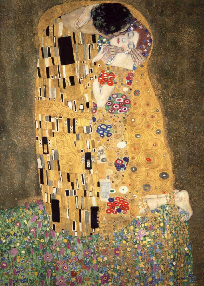 Wall Art Painting id:316178, Name: Der Kuss, Artist: Klimt, Gustav