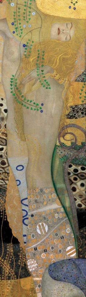 Wall Art Painting id:316211, Name: Sea Serpents I, Artist: Klimt, Gustav