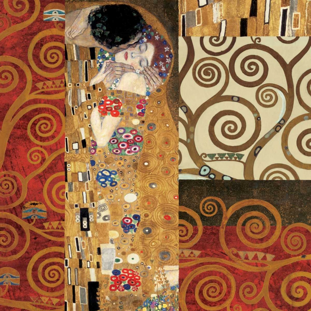 Wall Art Painting id:316217, Name: Klimt Details-The Kiss, Artist: Klimt, Gustav