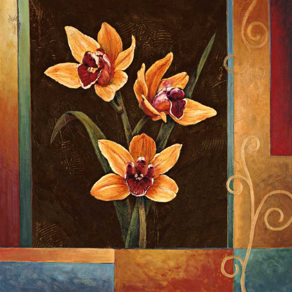 Wall Art Painting id:316296, Name: Yellow Orchids, Artist: Deveraux, Jill