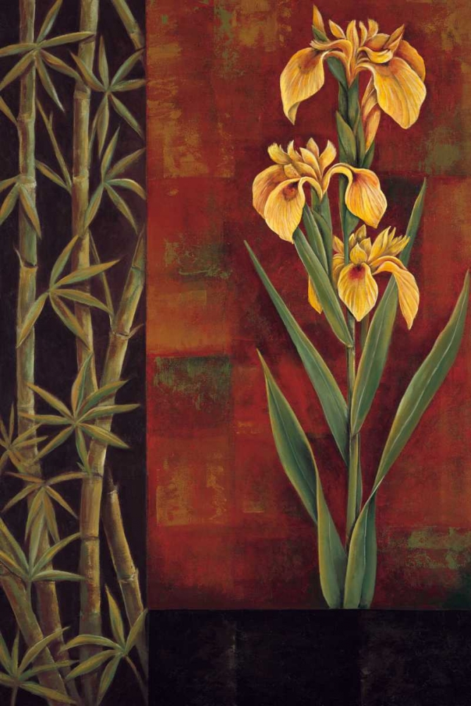 Wall Art Painting id:316302, Name: Yellow Iris, Artist: Deveraux, Jill