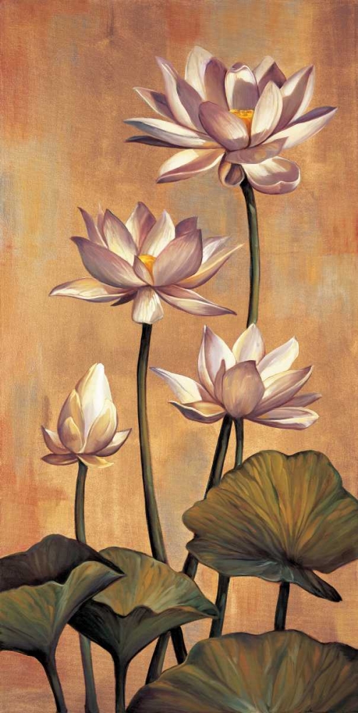 Wall Art Painting id:316304, Name: White Lotus, Artist: Deveraux, Jill