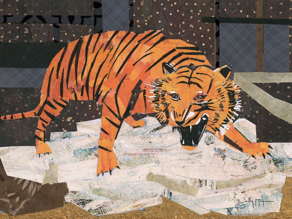 Wall Art Painting id:392050, Name: Roaring Tiger, Artist: McGee, Jenny