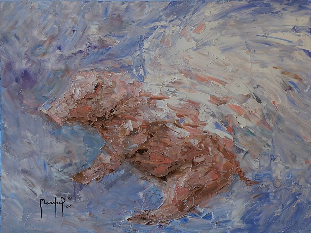 Wall Art Painting id:320771, Name: Heavenly Pig, Artist: Foster, Joseph Marshal