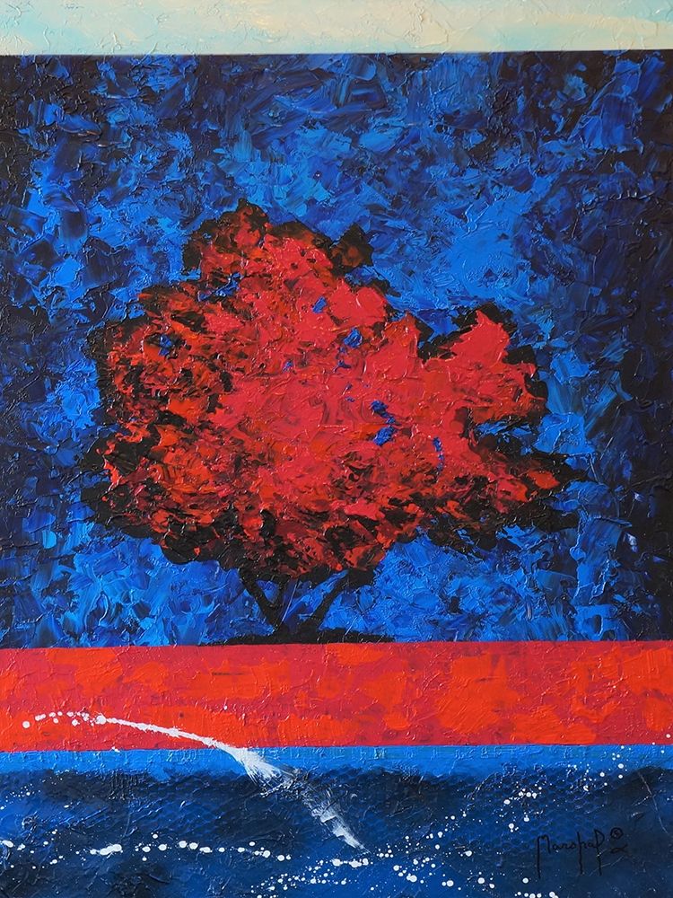Wall Art Painting id:320773, Name: Red Tree, Artist: Foster, Joseph Marshal