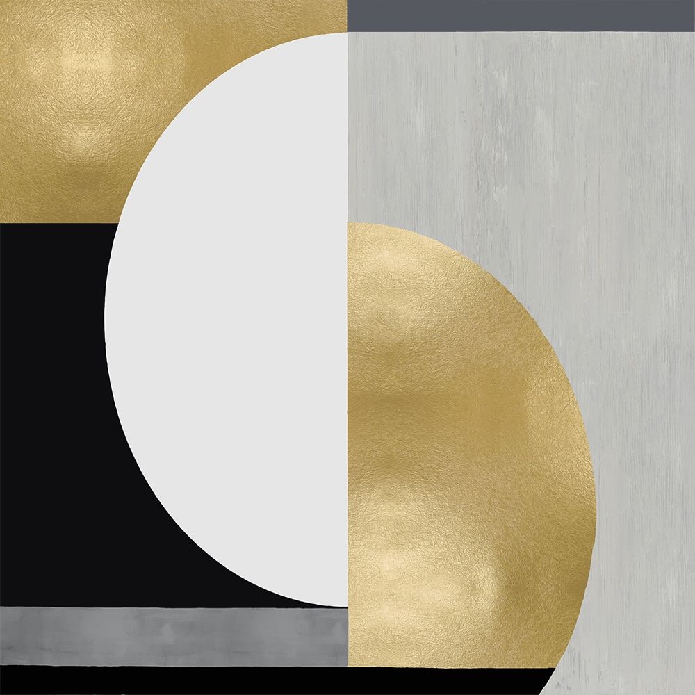 Wall Art Painting id:320180, Name: Balanced in Gold I, Artist: Thompson, Justin