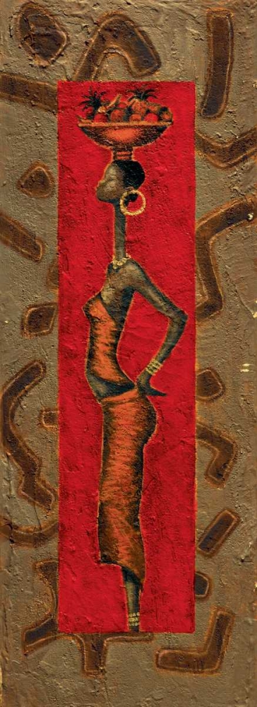 Wall Art Painting id:316466, Name: African Lady II, Artist: Kamba