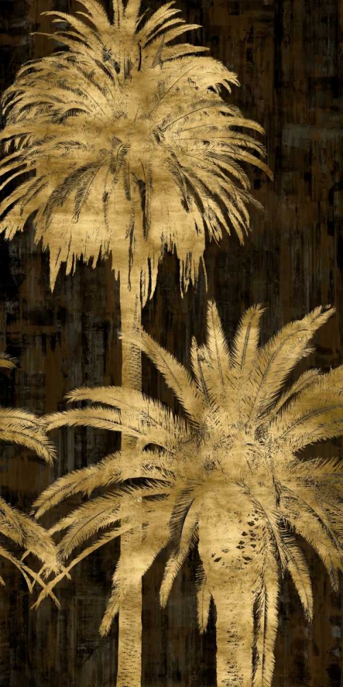 Wall Art Painting id:315268, Name: Golden Palms Panel II, Artist: Bennett, Kate