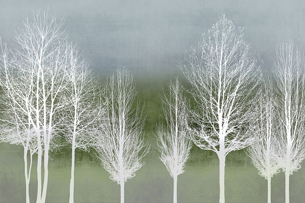 Wall Art Painting id:392204, Name: Trees on Green , Artist: Bennett, Kate