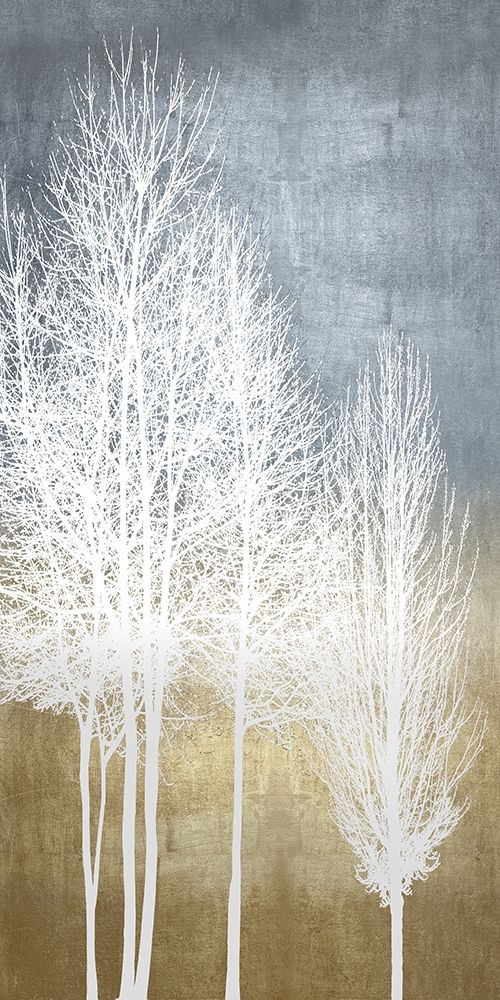 Wall Art Painting id:392206, Name: Trees on Gold Panel I, Artist: Bennett, Kate