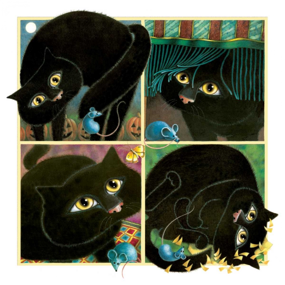 Wall Art Painting id:317369, Name: A Cat Never Tells, Artist: Seeley, Laura