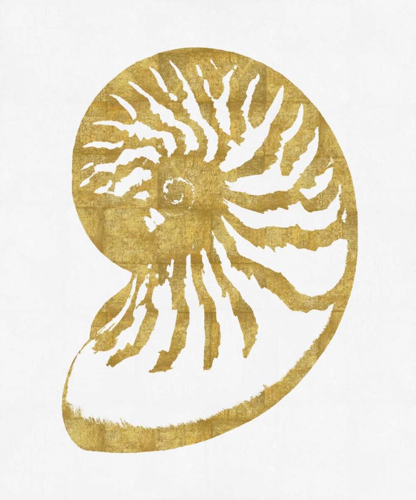 Wall Art Painting id:317907, Name: Sea Life - Gold on White III, Artist: Miller, Melonie