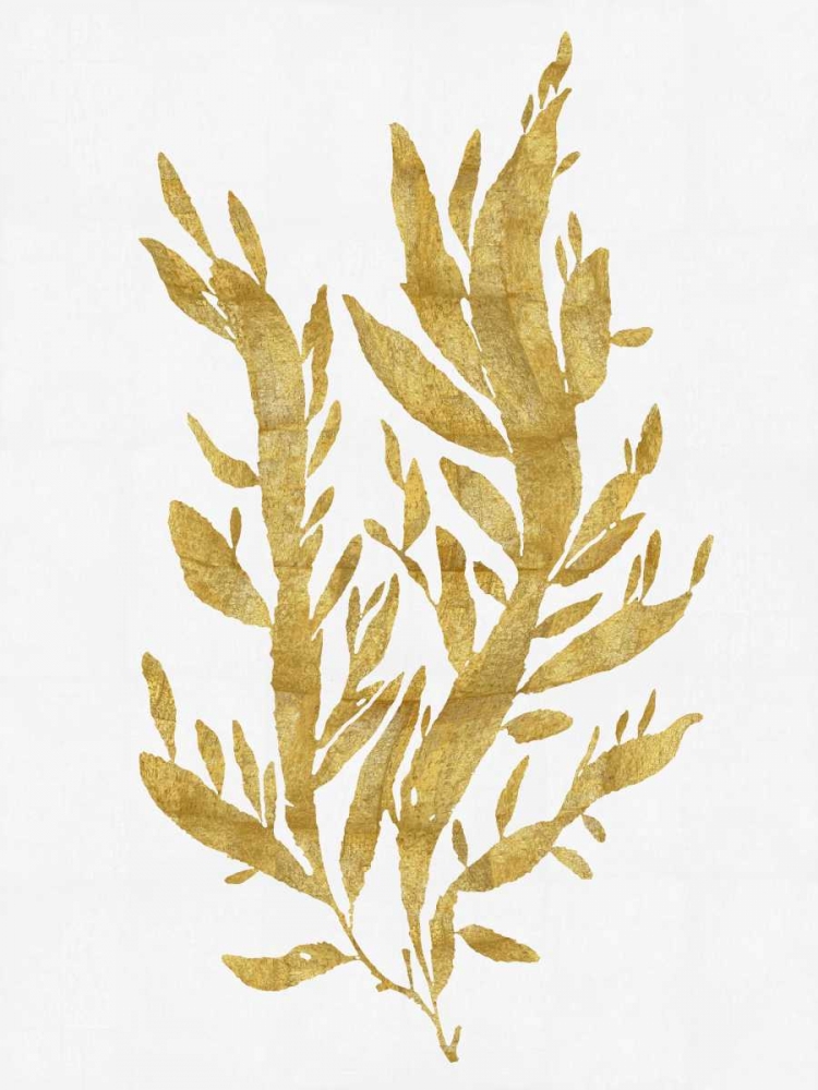 Wall Art Painting id:317908, Name: Sea Life - Gold on White IV, Artist: Miller, Melonie