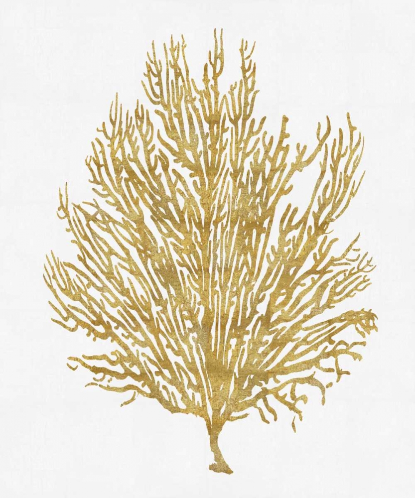 Wall Art Painting id:317909, Name: Sea Life - Gold on White V, Artist: Miller, Melonie