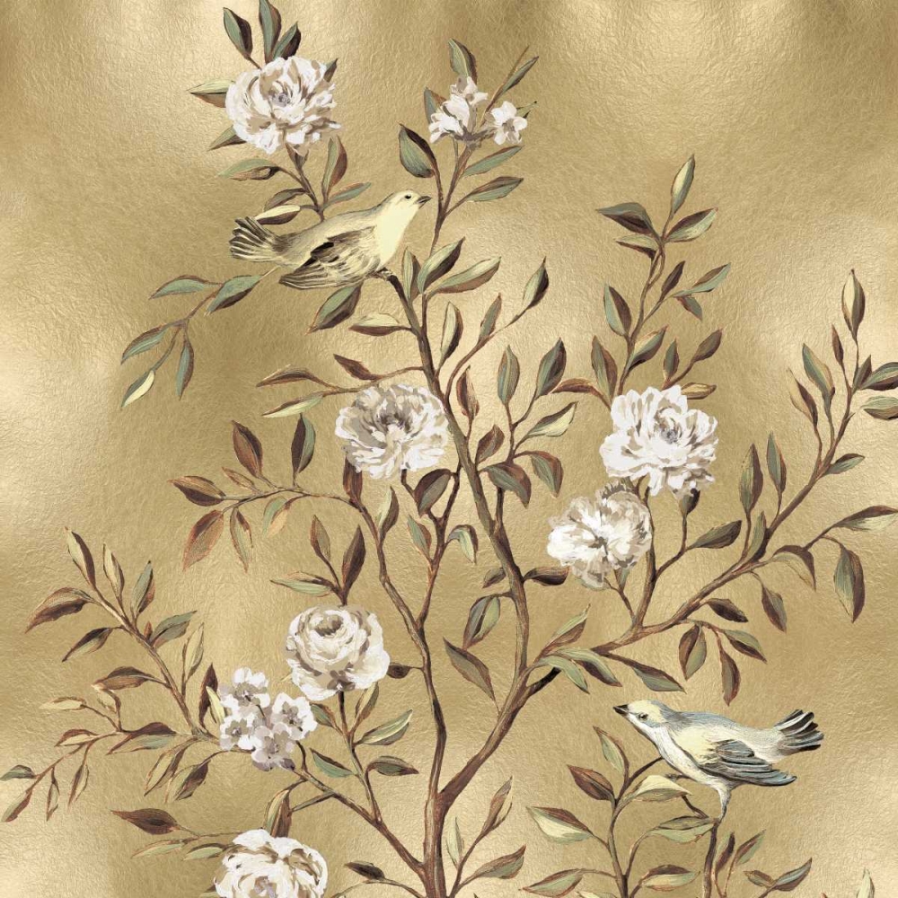 Wall Art Painting id:318376, Name: Chinoiserie in Gold I, Artist: Campbell, Renee