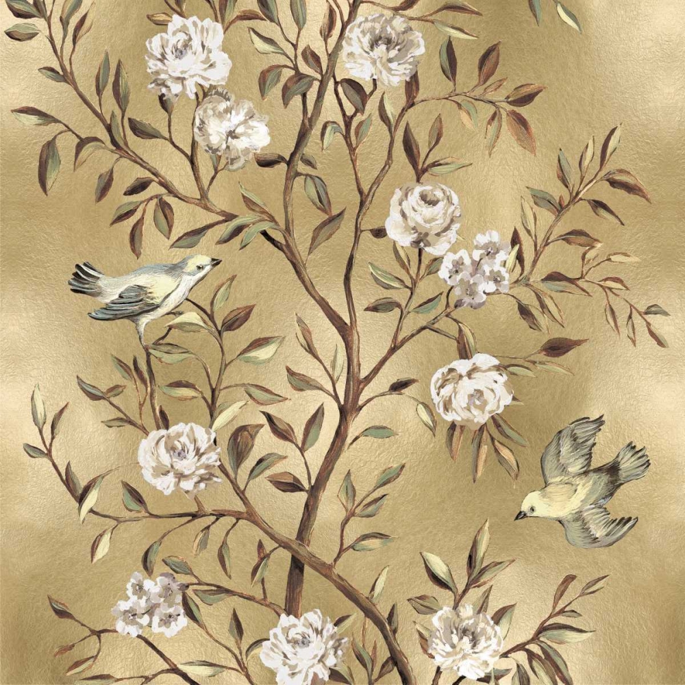 Wall Art Painting id:318377, Name: Chinoiserie in Gold II, Artist: Campbell, Renee