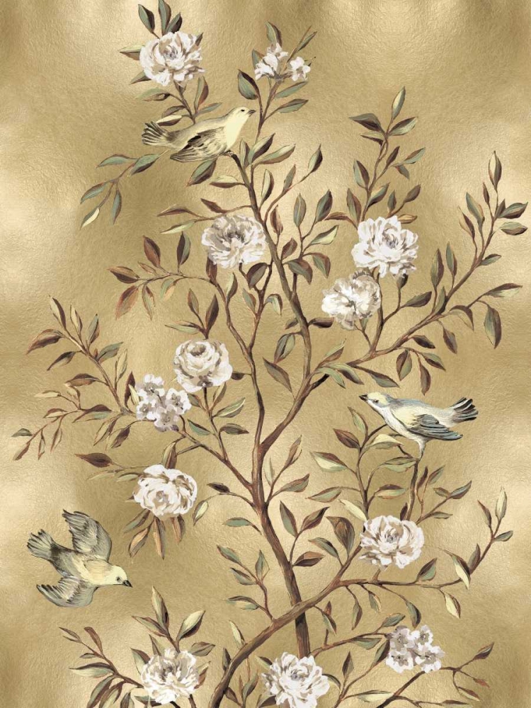 Wall Art Painting id:318378, Name: Chinoiserie in Gold III, Artist: Campbell, Renee