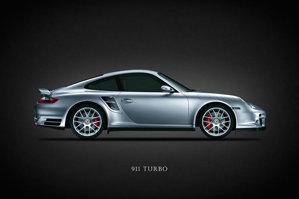 Wall Art Painting id:320480, Name: Porsche 911 Turbo Silver, Artist: Rogan, Mark