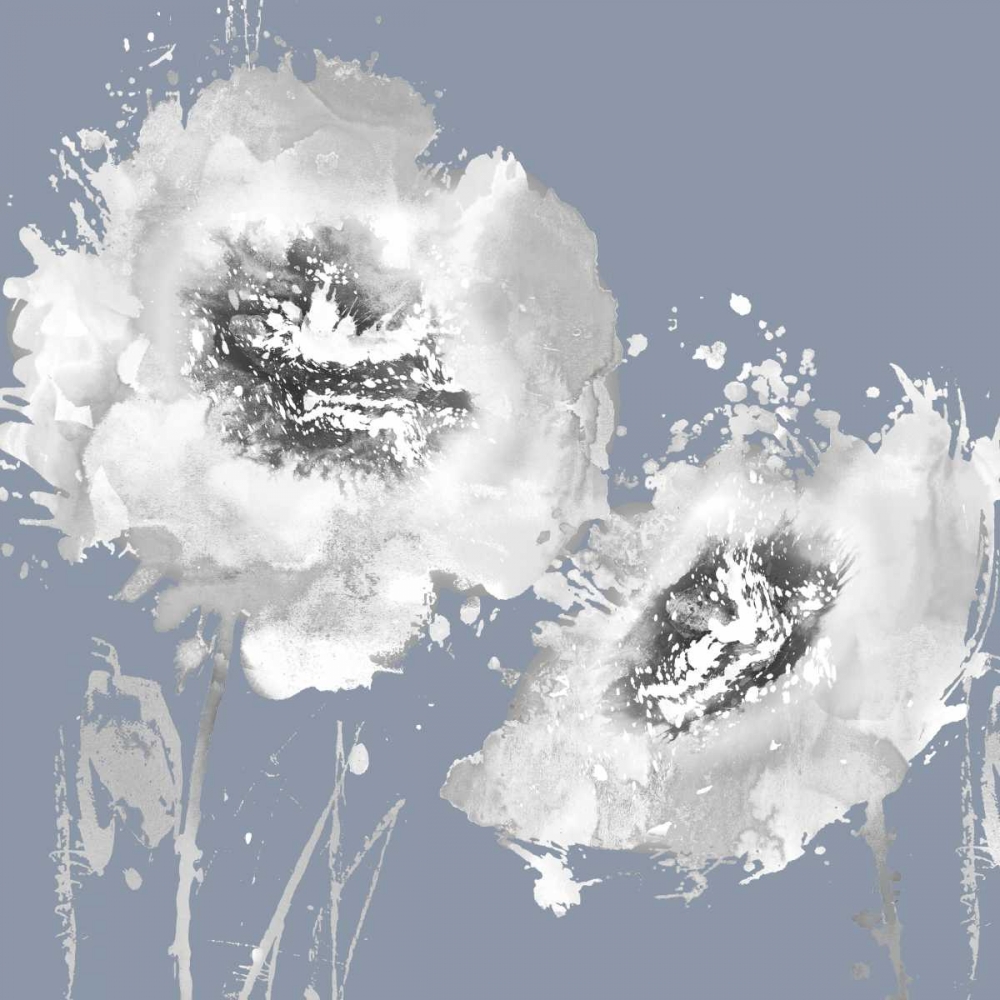 Wall Art Painting id:318706, Name: Flower Burst on Grey II, Artist: Austin, Vanessa