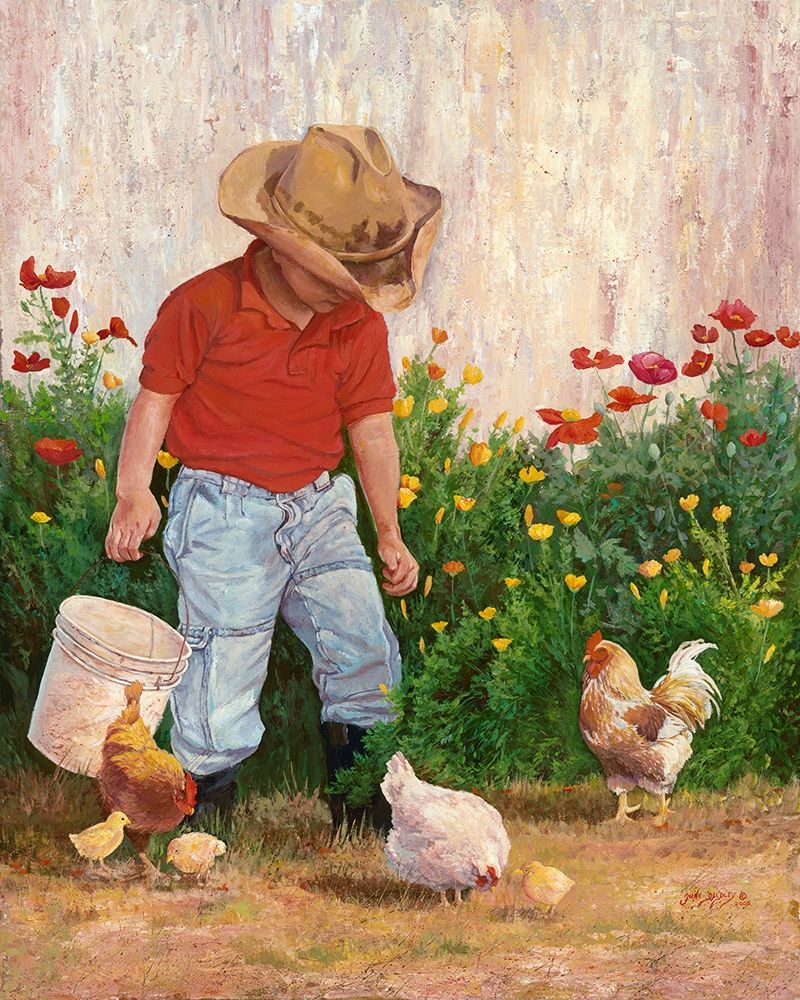 Wall Art Painting id:263977, Name: Country Boy, Artist: Dudley, June