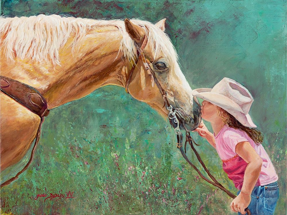 Wall Art Painting id:263963, Name: First Kiss, Artist: Dudley, June