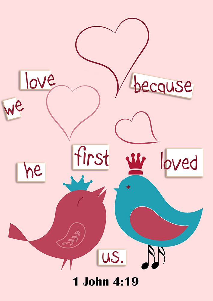 Wall Art Painting id:646310, Name: Scripture Love Birds, Artist: Phillip, Jamie