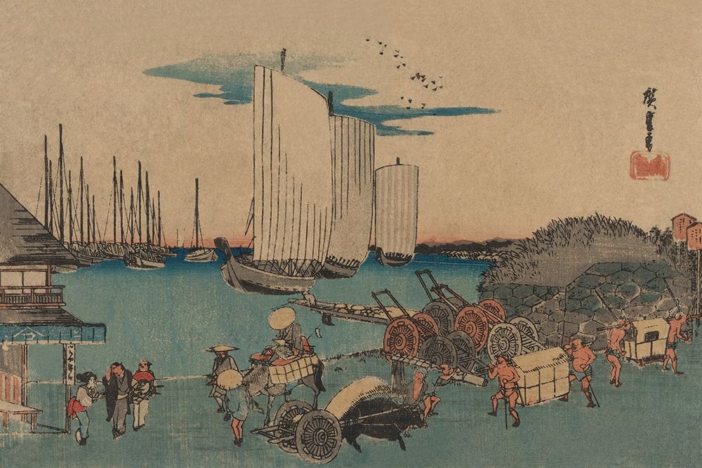 Wall Art Painting id:344867, Name: Okido at Takanawa (Takanawa okido no zu), 1832, Artist: Hiroshige, Ando