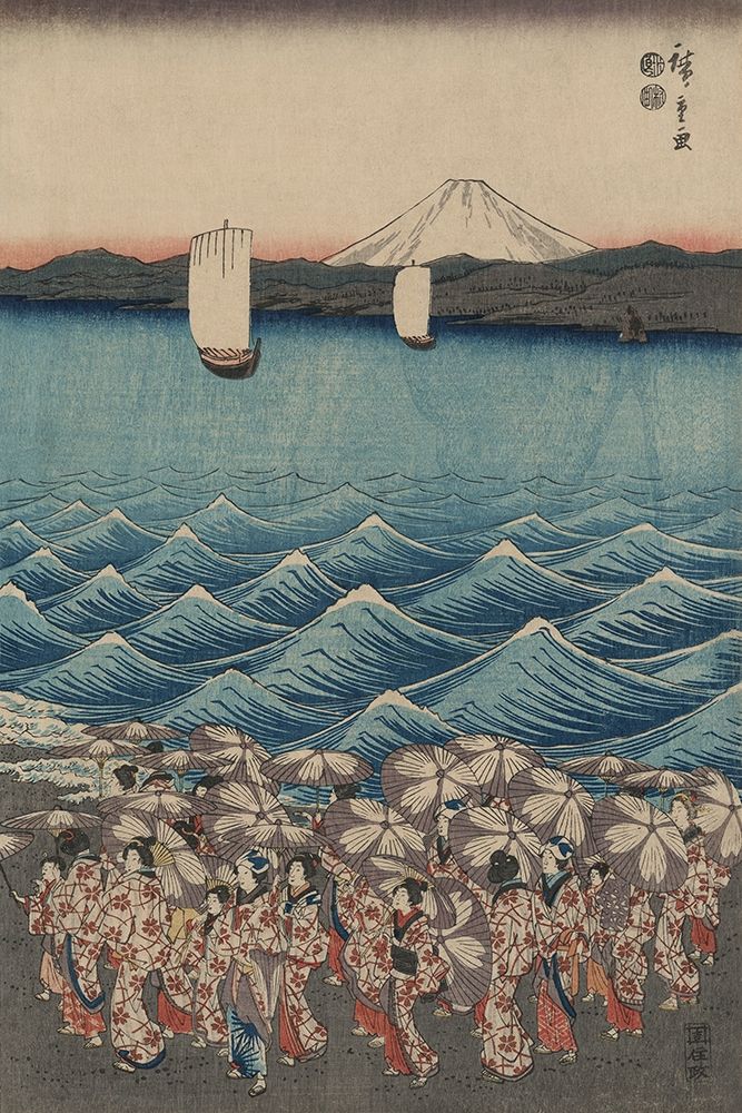 Wall Art Painting id:344879, Name: Opening celebration of Benzaiten Shrine at Enoshima in Soshu. , Artist: Hiroshige, Ando