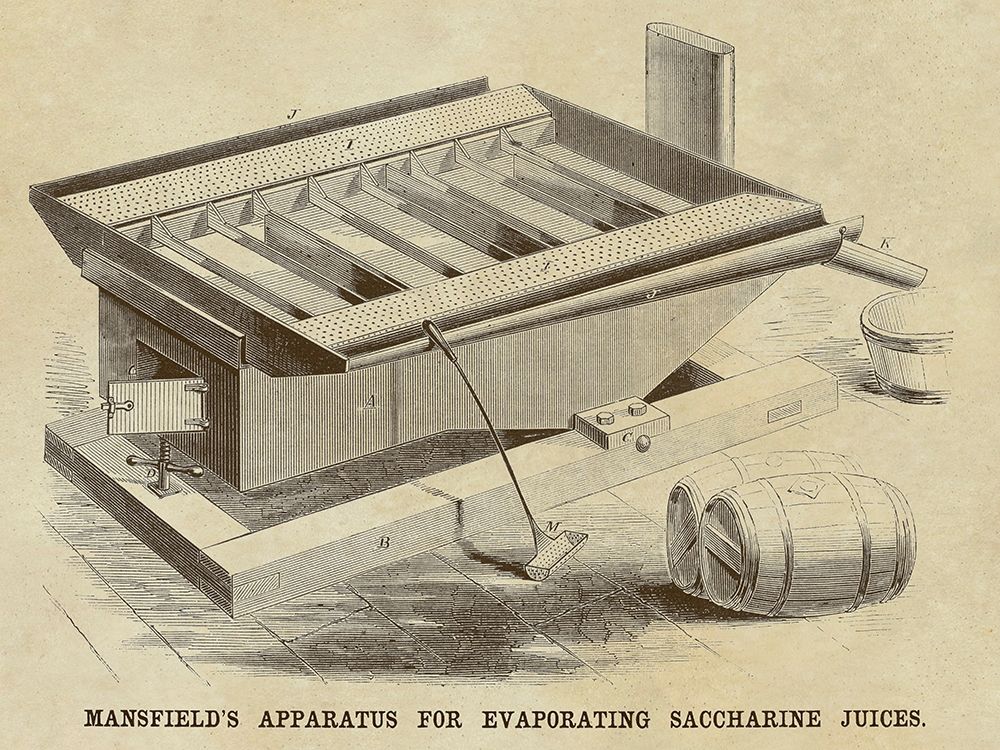 Wall Art Painting id:345702, Name: Mansfields Apparatus for Evaporating Saccharine Juices, Artist: Inventions
