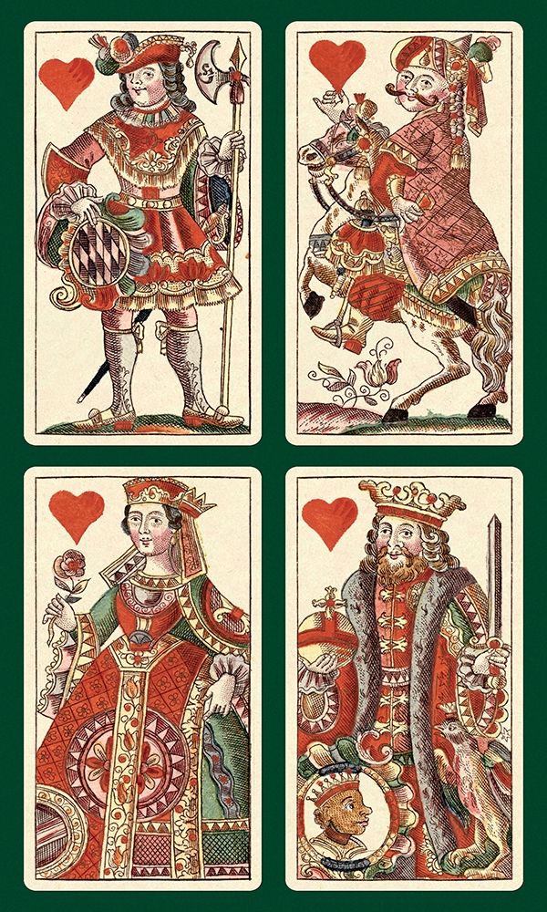 Wall Art Painting id:344934, Name: Hearts (Bauern Hochzeit Deck), Artist: Gobl, Andreas Benedictus