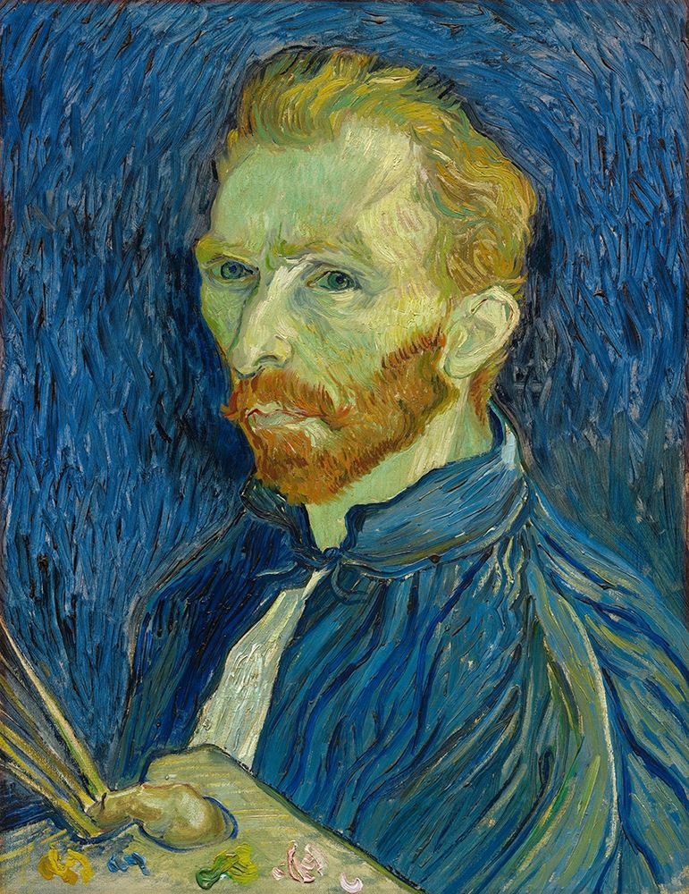 Wall Art Painting id:344135, Name: Self-Portrait, 1889, Artist: van Gogh, Vincent