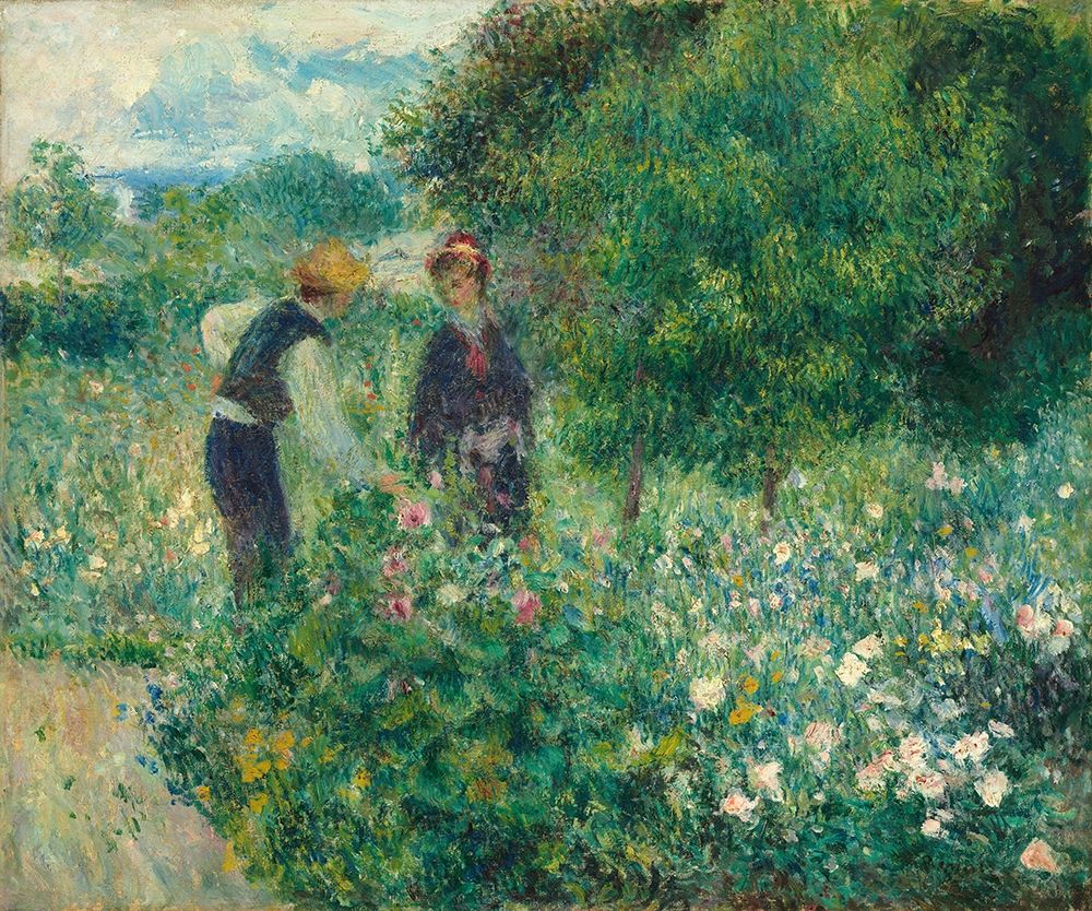 Wall Art Painting id:344157, Name: Picking Flowers, Artist: Renoir, Pierre-Auguste