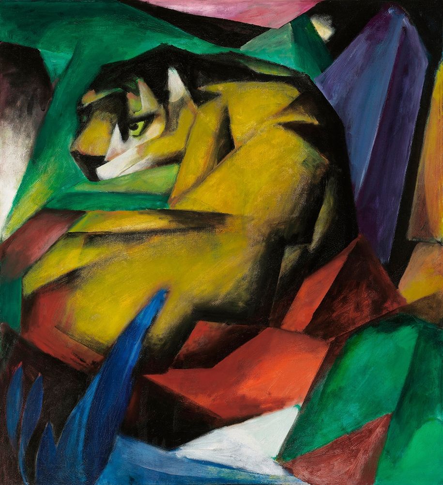 Wall Art Painting id:344174, Name: The Tiger, 1912, Artist: Marc, Franz