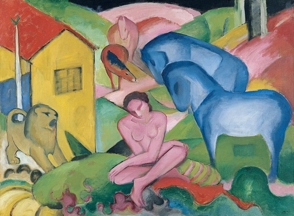 Wall Art Painting id:344177, Name: The Dream, 1912, Artist: Marc, Franz