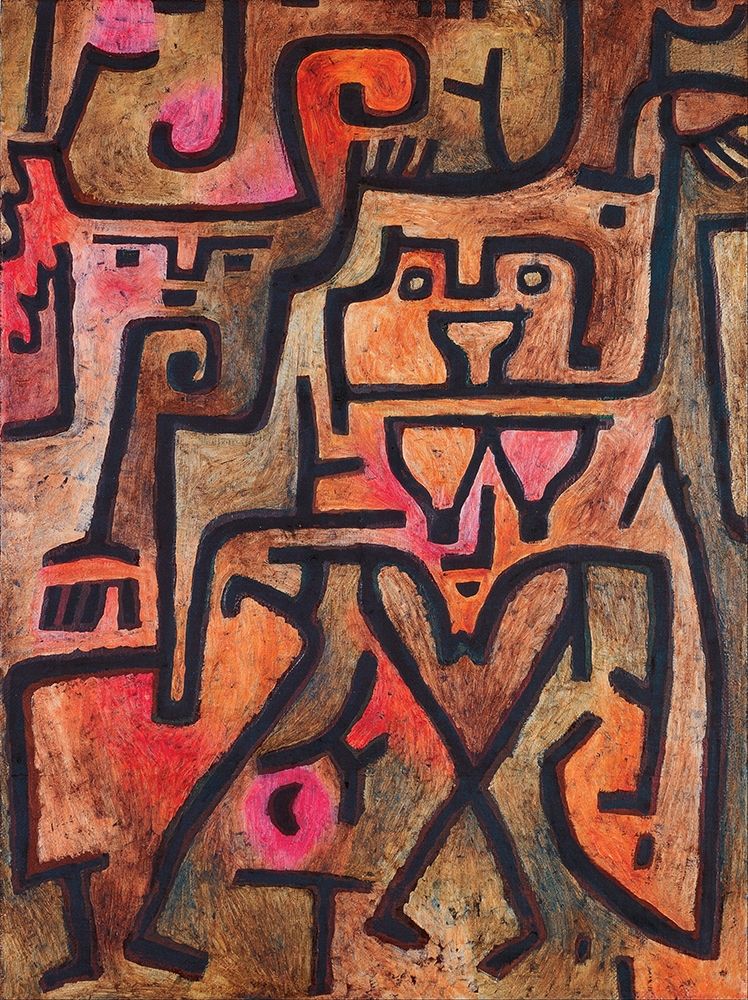 Wall Art Painting id:344178, Name: Forest Witches, 1938, Artist: Klee, Paul